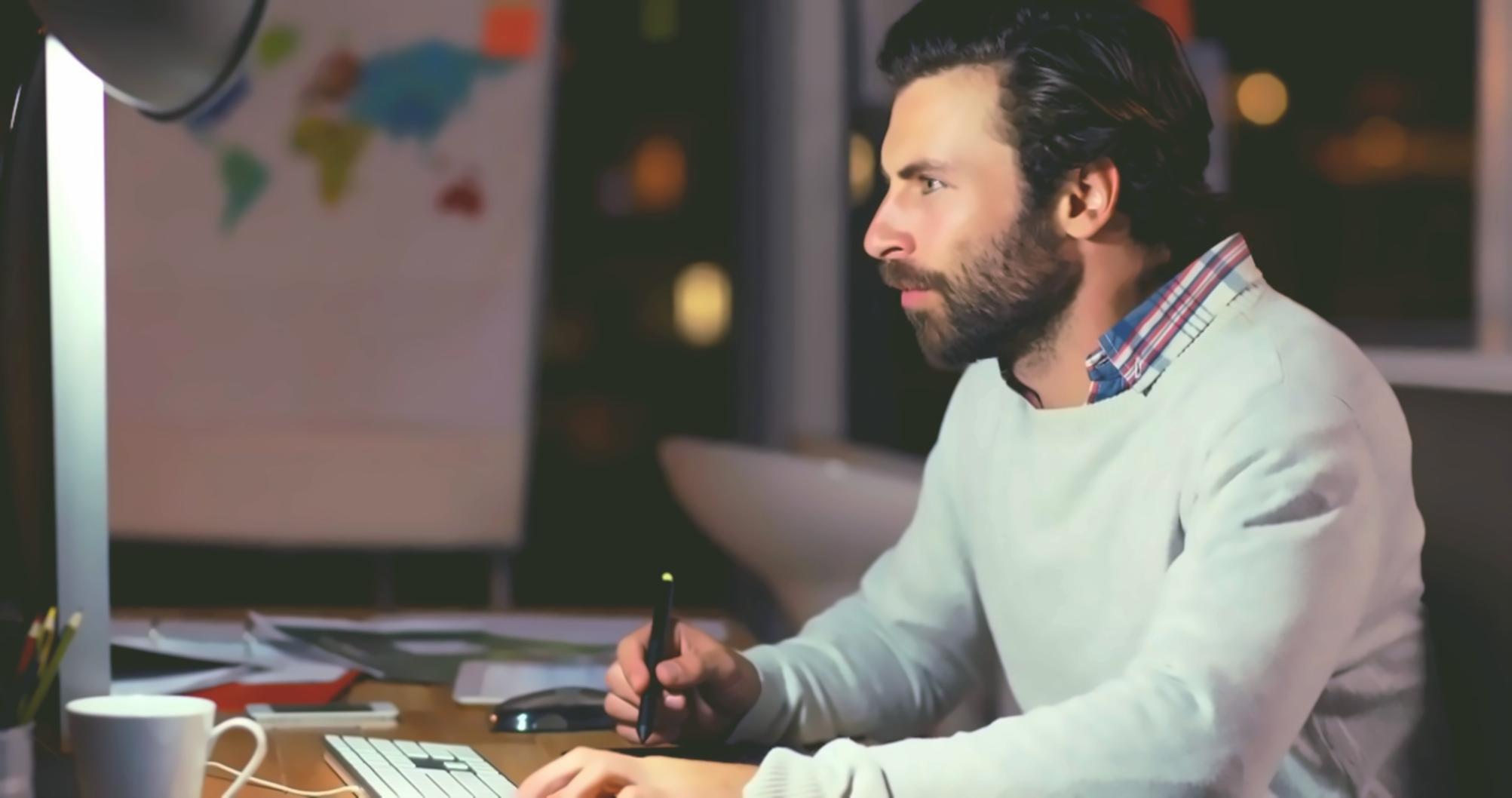 3D-Modellierungsarbeit am Bildschirm