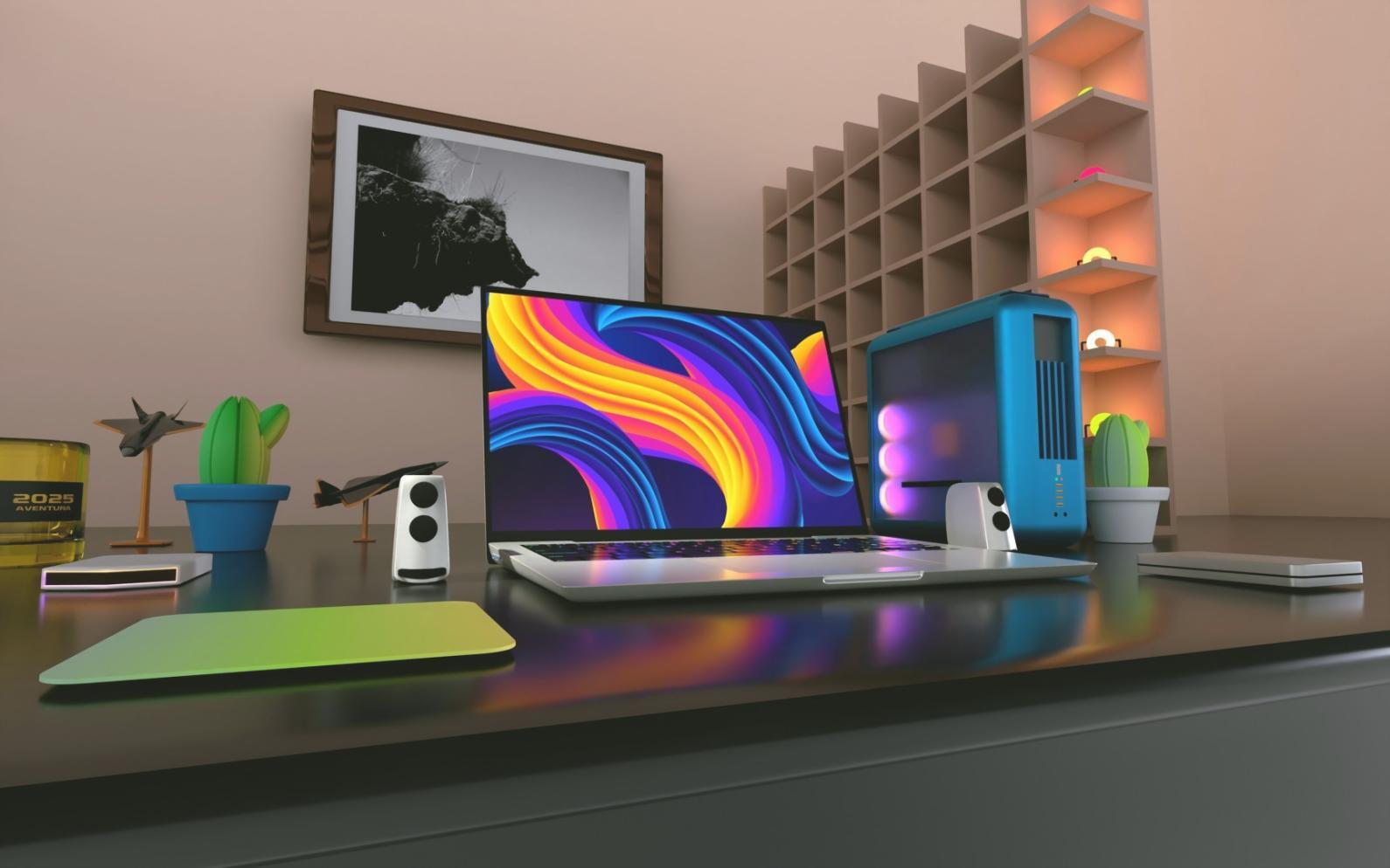 3D-Charaktermodell in Bearbeitung mit professioneller Modellierungssoftware